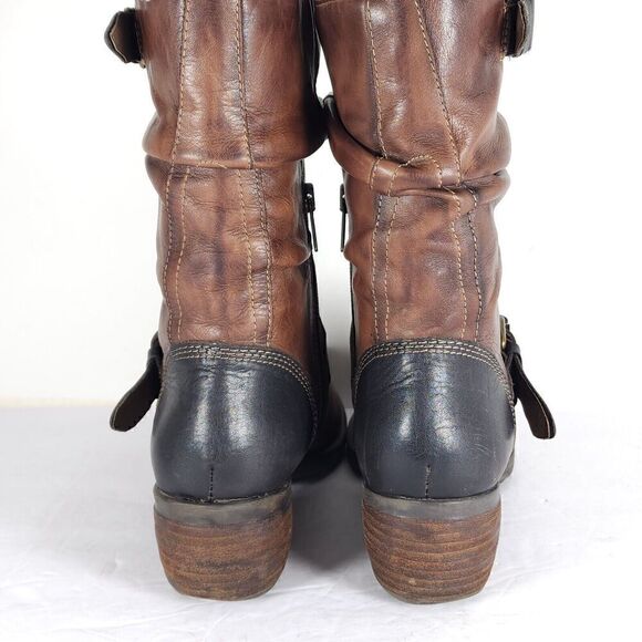 PIKOLINOS Women's Le Mans 39 US8-8,5 Brown Leather Mid-Calf Riding Boots - Picture 11 of 14